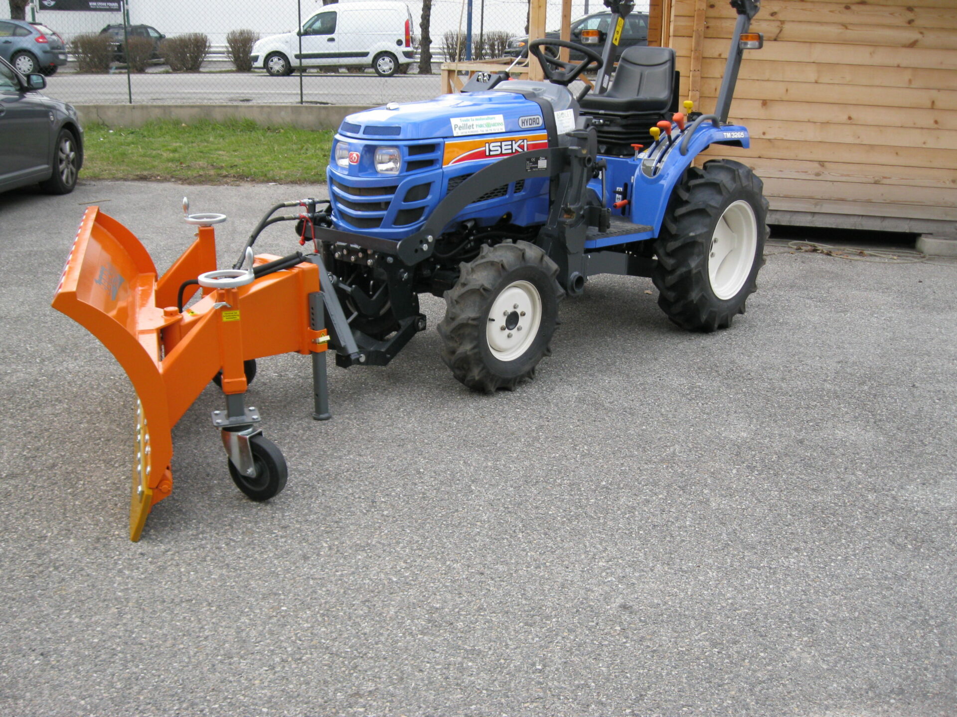 Lame de déneigement chasse-neige pour micro tracteur chariot